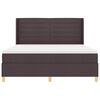 vidaXL Box spring seng med madras M&oslash;rk Brun 180 x 200 cm Stof