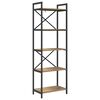 vidaXL Bogreol 5 niveauer 56 x 34 x 171 cm Konstrueret tr&aelig;