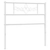 vidaXL udskiftningsgavl 107 cm metal hvid