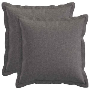 vidaXL Pudebetr&aelig;k 2 stk. HOUTEN Lysegr&aring; 30 x 30 cm Faux Linned