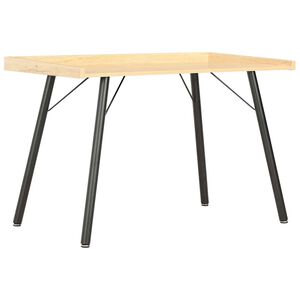vidaXL skrivebord 90x50x79 cm egetr&aelig;sfarve