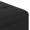 vidaXL Knapstol med pude Sort 60 x 60 x 45 cm Kunstl&aelig;der