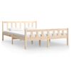 vidaXL sengeramme 120x190 cm massivt tr&aelig;