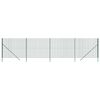 vidaXL tr&aring;dhegn 2x10 m galvaniseret st&aring;l gr&oslash;n