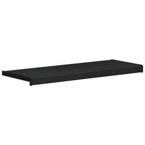 vidaXL Vindueskarm Sort med tr&aelig;struktur 100 x 35 x 4,5 cm PVC