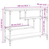 vidaXL konsolbord 100x30x75 cm konstrueret træ grå sonoma-eg