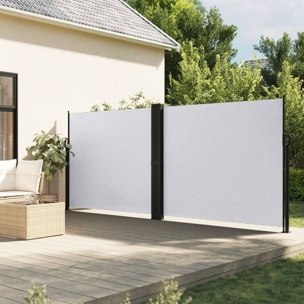 vidaXL sammenrullelig sidemarkise 160 x 600 cm hvid