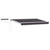 vidaXL Elektrisk Utr&aelig;kkelig Markise Hvid og antracit 3,5 x 2 m