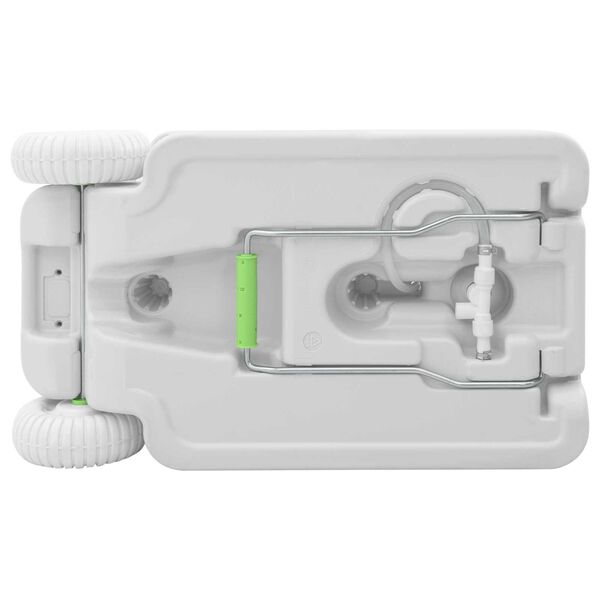 vidaXL Camping Håndvaskestativ med Hjul Grå 72 x 42 x 103 cm