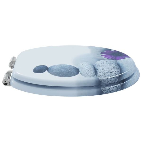 vidaXL Toilet s&aelig;de Gr&aring; 44 x 38 cm MDF plade