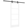 vidaXL Skyded&oslash;r ORKDAL Hvid og sort 83 x 202 cm
