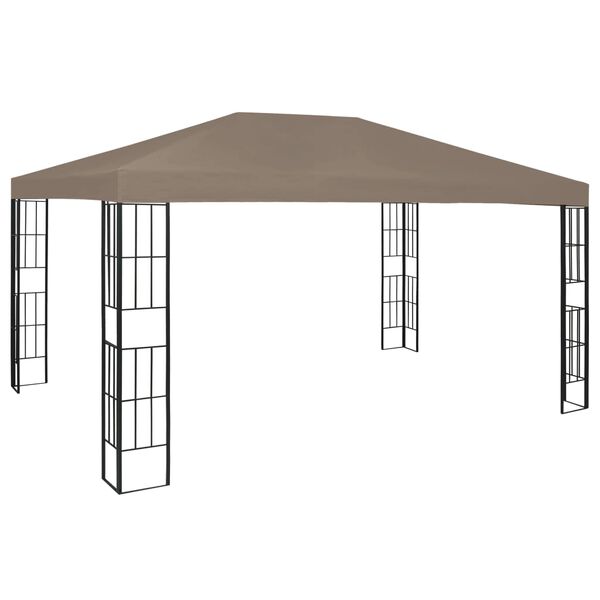 vidaXL pavillon 4x3 m gråbrun