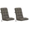 vidaXL 2-delt h&oslash;jt rygstol puder VIANEN 2 pcs 100% polyester Gr&aring;