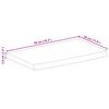 vidaXL bordplade 50x30x3,8 cm naturlig kant massivt mangotræ