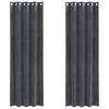 vidaXL M&oslash;rkl&aelig;gningsgardiner 2 pcs Lysegr&aring; 140 x 245 cm Fl&oslash;jl