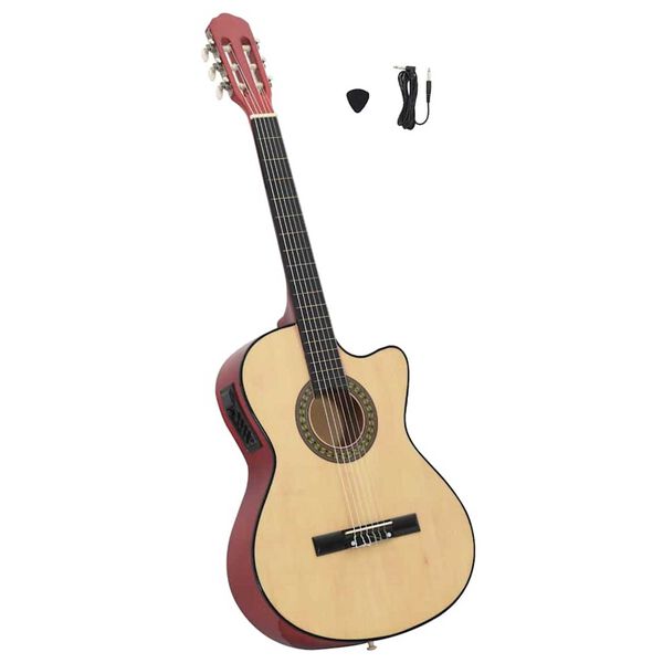 vidaXL klassisk western cutaway guitar med equalizer og 6 strenge