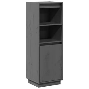 vidaXL sk&aelig;nk 37x34x110 cm massivt fyrretr&aelig; gr&aring;