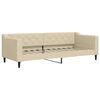 vidaXL daybed 80x200 cm stof cremefarvet