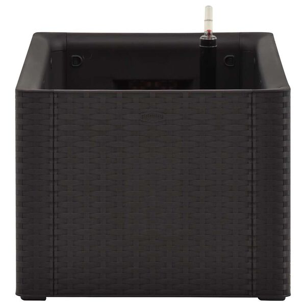 vidaXL højbed med automatisk vandingssystem 100x43x33 cm antracitgrå