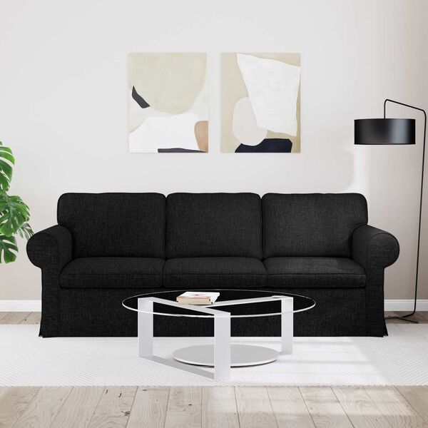 vidaXL Sofa 180cm Sort Metal