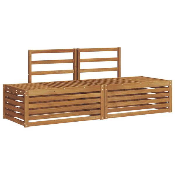 vidaXL Udend&oslash;rs sofagruppe 2 Stk Naturfarvet 182,5 x 63 x 73 cm