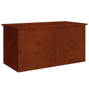vidaXL Udend&oslash;rs Opbevaringskasse Rusten 100 x 50,5 x 50 cm St&aring;l