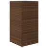 vidaXL plantekasser 2 stk. 40x40x80 cm polyrattan brun