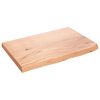 vidaXL v&aelig;ghylde 60x40x(2-4) cm behandlet massivt egetr&aelig; lysebrun