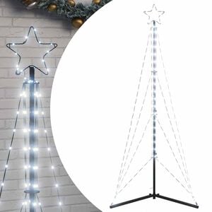 vidaXL LED-juletr&aelig; 363 LED'er 182 cm koldt hvidt lys