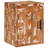 vidaXL Sengebord Brun 35 x 33 x 48 cm Massivt genbrugstr&aelig;