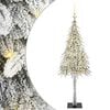 vidaXL Juletr&aelig; med 150 LED'er med stativ Hvid 120 cm PE og St&aring;l