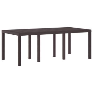 vidaXL Havem&oslash;bel Bord Brun 200 x 100 x 73 cm polyrattan
