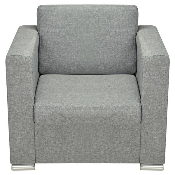 vidaXL sofasæt i tre dele stof lysegrå