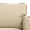 vidaXL Sofa 2 pcs Creme 144 x 80 x 85 cm Stof