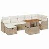 vidaXL Havesofa S&aelig;t 8 stk. Beige polyrattan