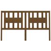 vidaXL sengegærde 156x4x100 cm massivt fyrretræ gyldenbrun