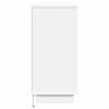 vidaXL LED Sideboard Hvid 71 x 34,5 x 75 cm Konstrueret træ