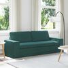 vidaXL Sofa M&oslash;rkegr&oslash;n 222 x 80 x 82 cm Stof