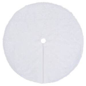 vidaXL juletr&aelig;snederdel hvid 90 cm kunstpels