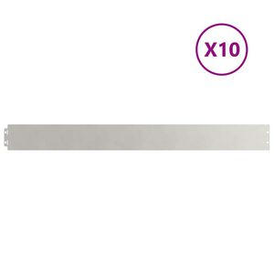 vidaXL pl&aelig;nekanter 10 stk. 10x103 cm rustfrit st&aring;l