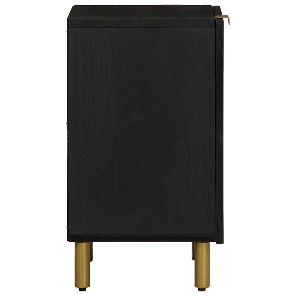 vidaXL badev&aelig;relsesskab 38x33x48 cm konstrueret tr&aelig; sort