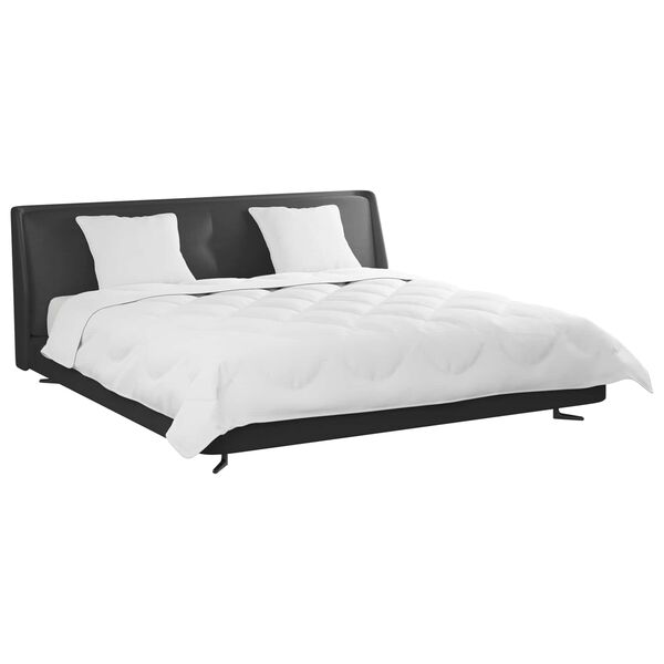 vidaXL Dynebetr&aelig;k S&aelig;t med pude 3 pcs Hvid Mikrofiber og Dunfjer