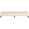 vidaXL sengeramme 100x200 cm kunstl&aelig;der cremefarvet