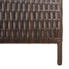 vidaXL rumdeler 3 paneler polyrattan brun