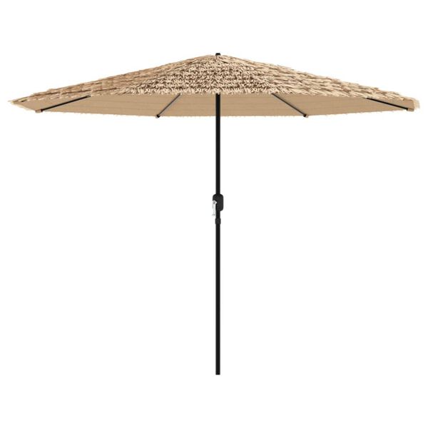 vidaXL haveparasol med st&aring;lstang 388x388x248 cm brun