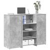 vidaXL receptionsskranke 135x50x103,5 cm konstrueret tr&aelig; beton gr&aring;