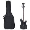 vidaXL elektrisk basguitar til begyndere inkl. taske 4/4 46" sort