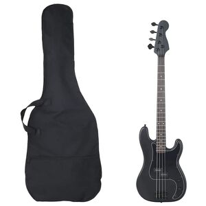 vidaXL elektrisk basguitar til begyndere inkl. taske 4/4 46" sort