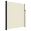 vidaXL sidemarkise 220x500 cm sammenrullelig cremefarvet