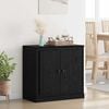 vidaXL Sideboard Sort eg 70 x 35,5 x 67,5 cm Konstrueret tr&aelig;